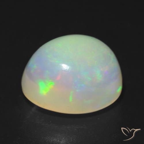 Opal Gemstone in 9 x 7 mm (calibrated) Size for Sale, Opal Stone in Multicolor Color