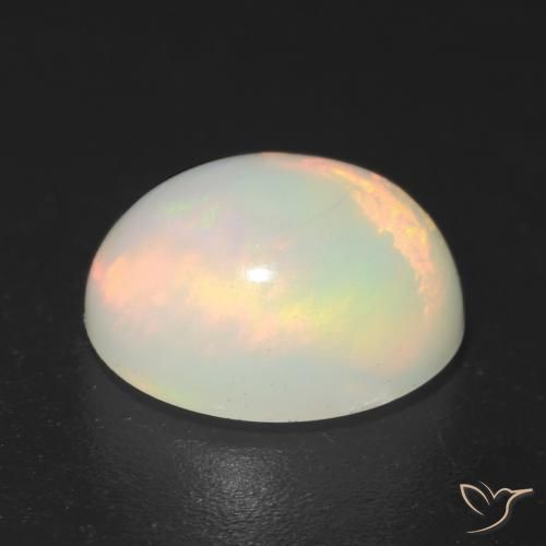 Opal Gemstone in 9 x 7 mm (calibrated) Size for Sale, Opal Stone in Multicolor Color