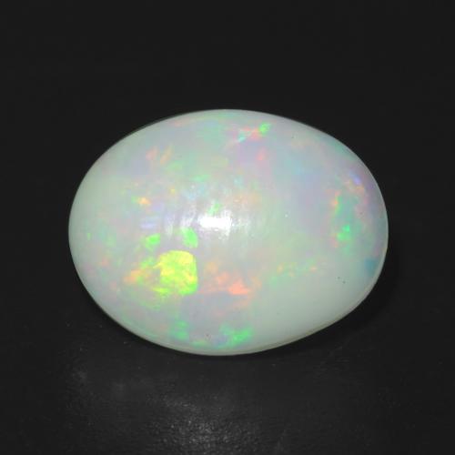 Multicolor Opal Gem - 1.2ct Oval Cabochon (ID: 540604)