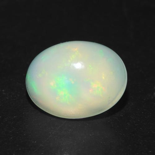 0.96 ct Multicolor Opal Stone, Natural Opal in Oval Cabochon Shape for Sale