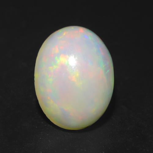 Multicolor Opal Gem - 1.3ct Oval Cabochon (ID: 540664)