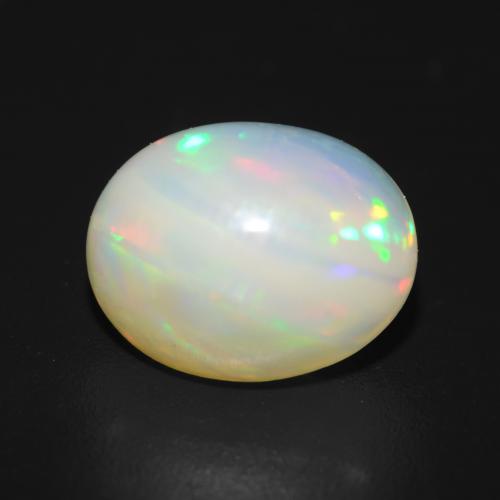 Multicolor Opal Gem - 1.5ct Oval Cabochon (ID: 540934)