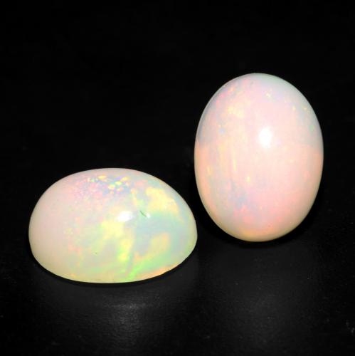 Multicolor Opal Gem - 1.5ct Oval Cabochon (ID: 540939)