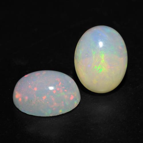 Multicolore Opale gemme - 1.2ct Ovale Cabochon (ID: 540944)