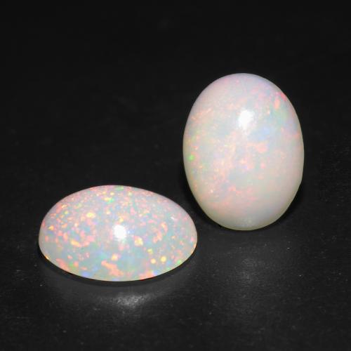 Multicolor Opal Gem - 0.9ct Oval Cabochon (ID: 540945)