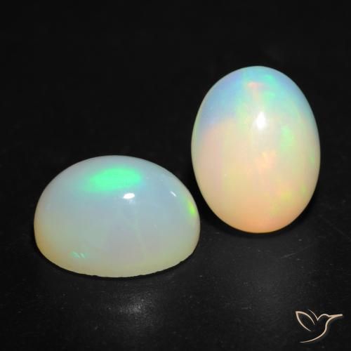 2.77ctw Natural Multicolor Opal, Oval, Transparent