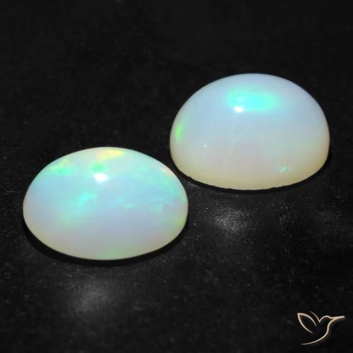 Opal Gemstones in 9 x 7 mm (calibrated) Size for Sale, Opal Stones in Multicolor Color