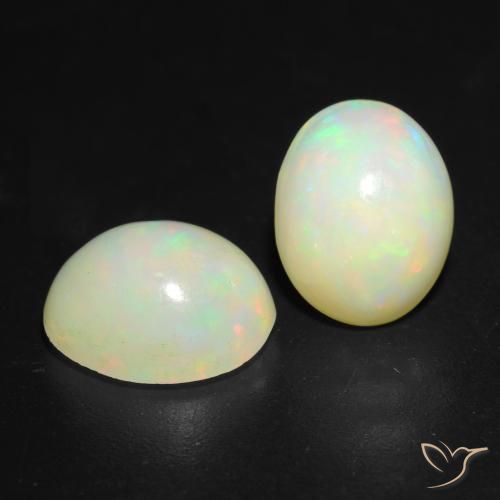 2.59ctw Natural Multicolor Opal, Oval, Translucent