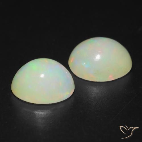 Opal Gemstones in 9 x 7 mm (calibrated) Size for Sale, Opal Stones in Multicolor Color