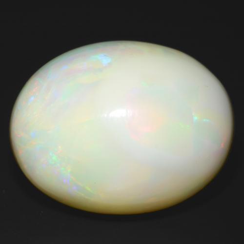 25.93 ct Multicolor Opal Stone, Natural Opal in Oval Cabochon Shape for Sale