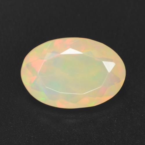 Multicolor Opal Gem - 1.2ct Oval Facet (ID: 545607)