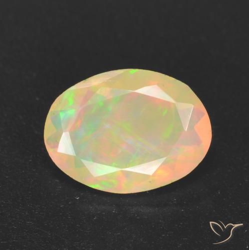 1.09ct Natural Multicolor Opal, Oval, Translucent
