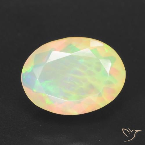 1.15ct Natural Multicolor Opal, Oval, Translucent, Photo A