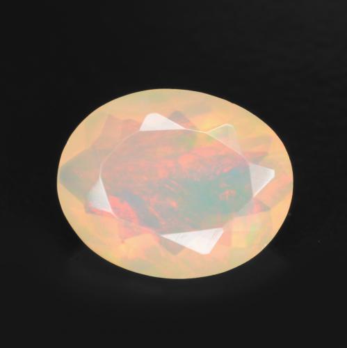 Mehrfarbig Opal Edelstein - 1.1ct Oval facettiert (ID: 545869)