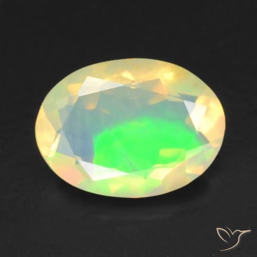Opale a taglio ovale da 0,73 ct, 8,1 x 5,9 mm dall'Etiopia, Photo A
