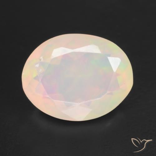 1.34ct Natural Multicolor Opal, Oval, Translucent