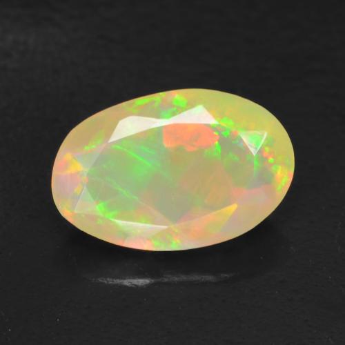 Mehrfarbig Opal Edelstein - 0.9ct Oval facettiert (ID: 546293)