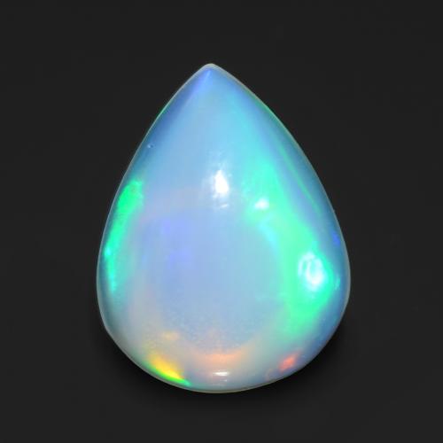 Multicolor Opal Gem - 1.3ct Pear Cabochon (ID: 547748)