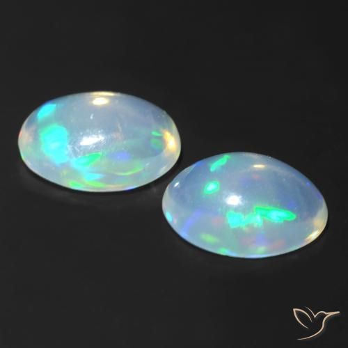 Opal Gemstones in 7 x 5 mm (calibrated) Size for Sale, Opal Stones in Multicolor Color