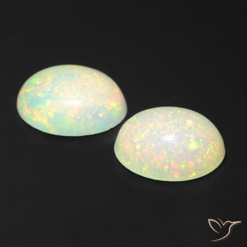 Opal Gemstones in 7 x 5 mm (calibrated) Size for Sale, Opal Stones in Multicolor Color