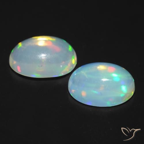 Opal Gemstones in 8 x 6 mm (calibrated) Size for Sale, Opal Stones in Multicolor Color