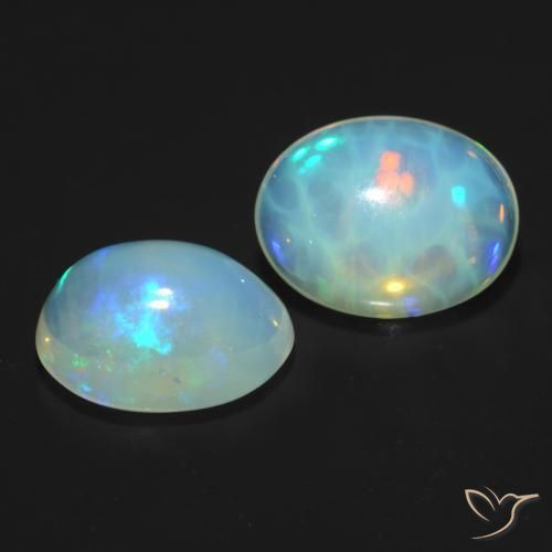 Best Opals for Oval Stud Earrings | 8 x 6 mm Australian Opal