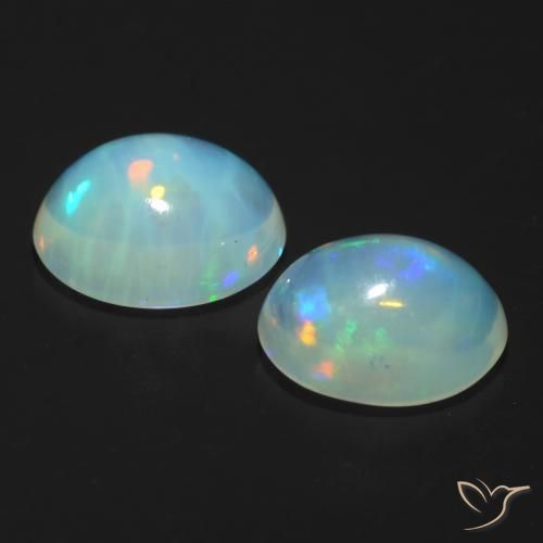 Best Opals for Oval Stud Earrings | 8 x 6 mm Australian Opal
