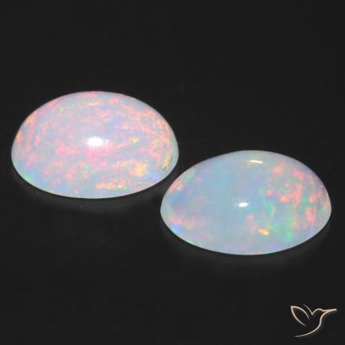 Opal Gemstones in 7 x 5 mm (calibrated) Size for Sale, Opal Stones in Multicolor Color