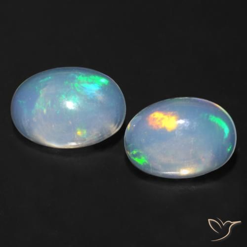 0.85 ct Oval Opal, 6.6 x 4.8 mm From Australia, Photo A