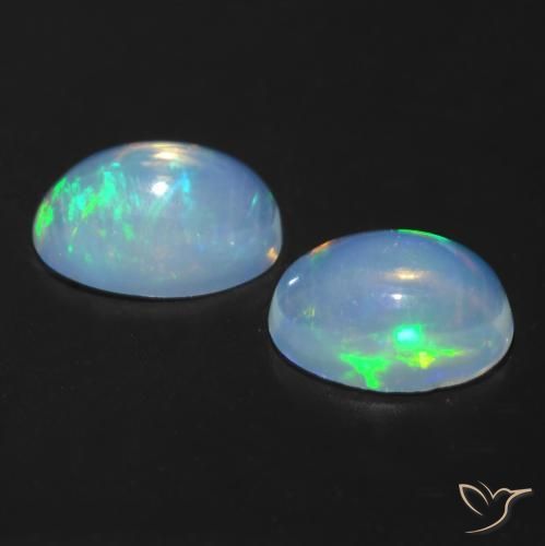 Opal Gemstones in 6.6 x 4.8 mm Size for Sale, Opal Stones in Multicolor Color
