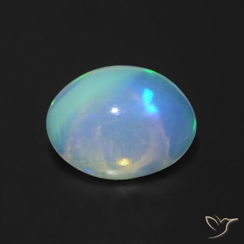 1.22ct Natural Multicolor Opal, Oval, Transparent