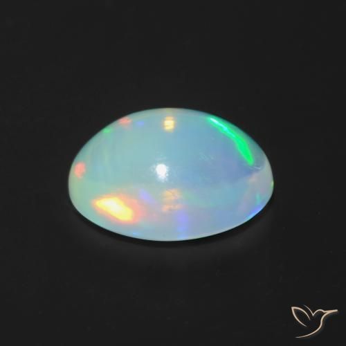 Opal Gemstone in 9 x 7 mm (calibrated) Size for Sale, Opal Stone in Multicolor Color