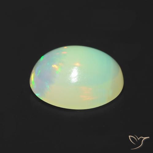 Opal Gemstone in 9 x 7 mm (calibrated) Size for Sale, Opal Stone in Multicolor Color