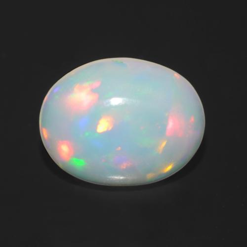 Многоцветный Опал Камень - 1.1ct Овал Кабошон (ID: 548048)