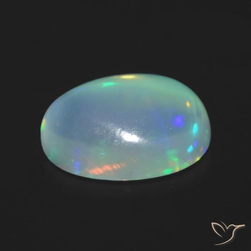 Opal Gemstone in 9 x 7 mm (calibrated) Size for Sale, Opal Stone in Multicolor Color