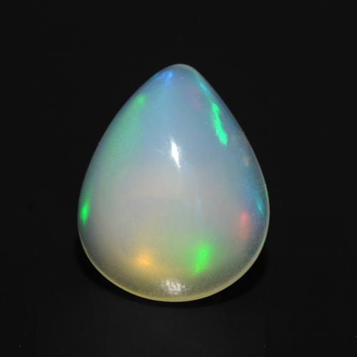 Multicolor Opal Gem - 1.5ct Pear Cabochon (ID: 548090)
