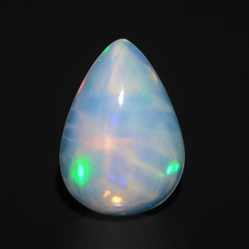 Multicolor Opal Gem - 1.6ct Pear Cabochon (ID: 548097)