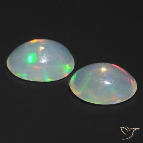 Opal Gemstones in 7 x 5 mm (calibrated) Size for Sale, Opal Stones in Multicolor Color