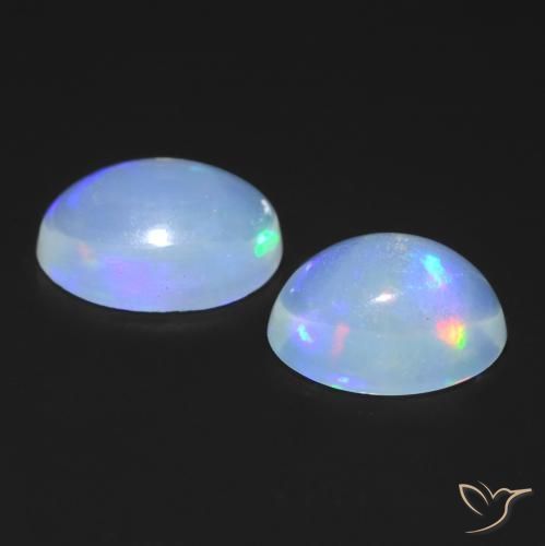 Opal Gemstones in 7 x 5 mm (calibrated) Size for Sale, Opal Stones in Multicolor Color