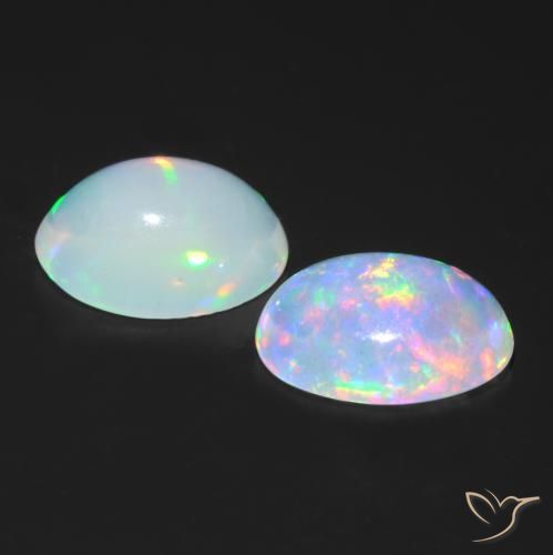 Opal Gemstones in 7 x 5 mm (calibrated) Size for Sale, Opal Stones in Multicolor Color
