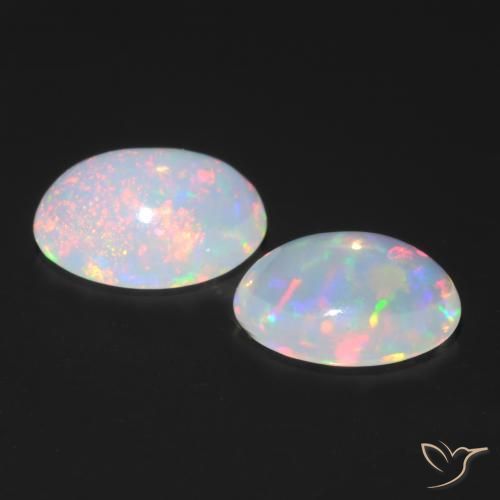 Opal Gemstones in 7 x 5 mm (calibrated) Size for Sale, Opal Stones in Multicolor Color