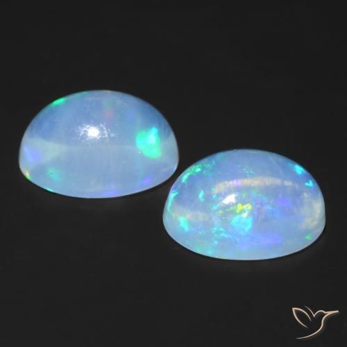 Opal Gemstones in 6 x 4 mm (calibrated) Size for Sale, Opal Stones in Multicolor Color