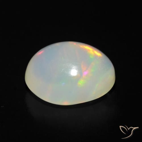 Opal Gemstone in 9 x 7 mm (calibrated) Size for Sale, Opal Stone in Multicolor Color