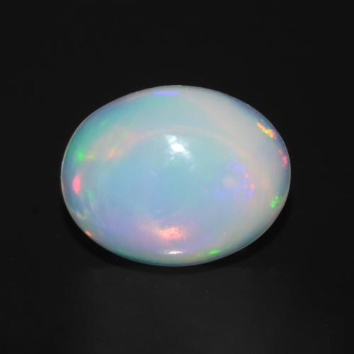 Multicolor Opal Gem - 1.2ct Oval Cabochon (ID: 548400)