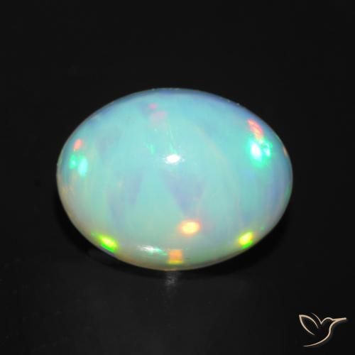 1.34ct Natural Multicolor Opal, Oval, Transparent