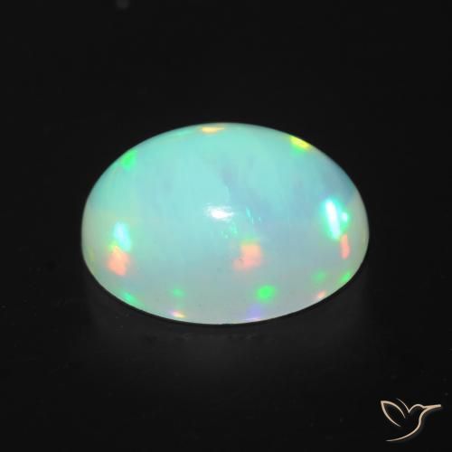 Opal Gemstone in 9 x 7 mm (calibrated) Size for Sale, Opal Stone in Multicolor Color