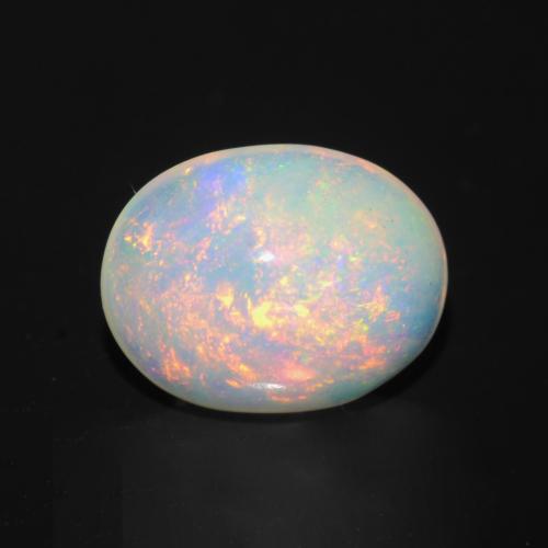 Multicolor Ópalo Gema - 1.1ct Cabujón Óvalo (ID: 548405)
