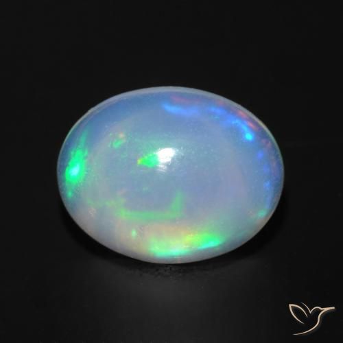 Multicolor Opal Gem - 1.3ct Oval Cabochon (ID: 548406)