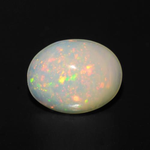 Multicolor Opal Gem - 1.1ct Oval Cabochon (ID: 548407)