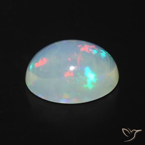 Opal Gemstone in 9 x 6.7 mm Size for Sale, Opal Stone in Multicolor Color